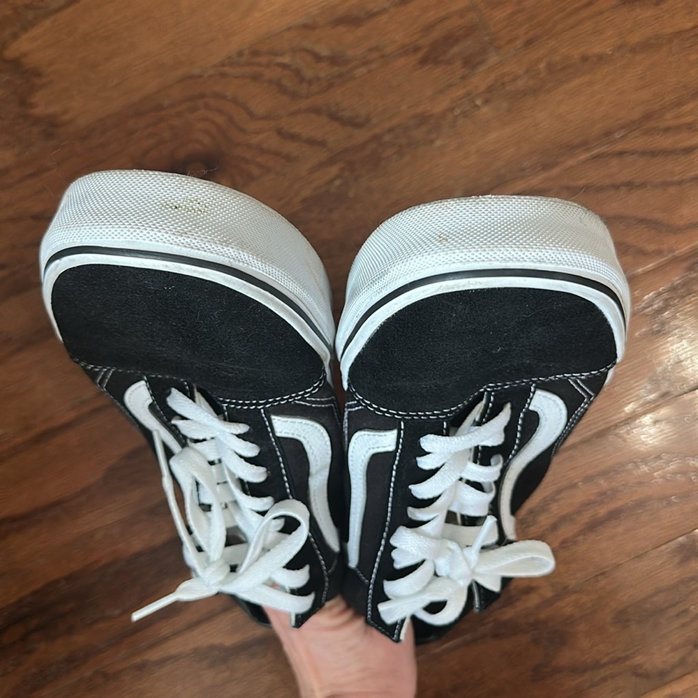 VANS Canvas Old Skool Black & White Shoes - Picture 5 of 5